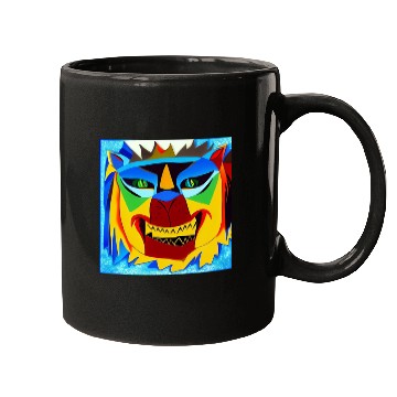Discover abstract lion Mugs