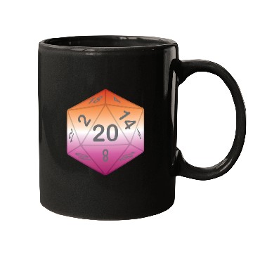 Discover Pride Dice - Lesbian Mugs