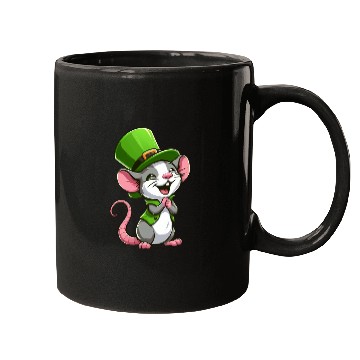 Discover St. Patrick's Cute Rat Mugs