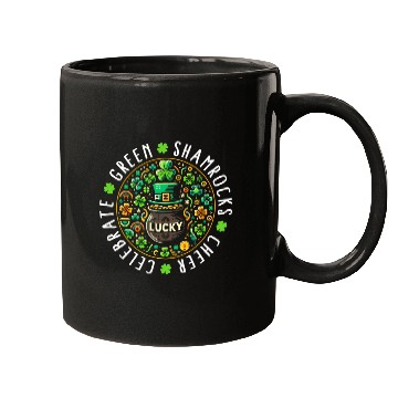 Discover St. Patrick's Day Mugs, Lucky Pot Of Gold Leaf