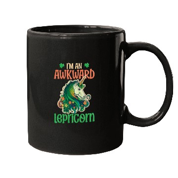 Discover Irish Unicorn St Patricks Awkward Lepricorn Mugs