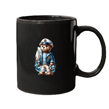 Discover Adventurous Teddy Bear Sailing Mugs