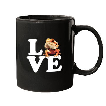 Discover I love bearded dragon, reptile bearded Mugs