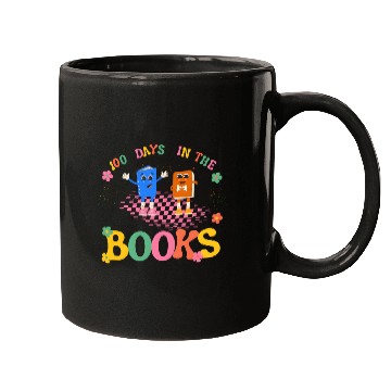 Discover 100 Days in the Books Reading Teacher Mugs