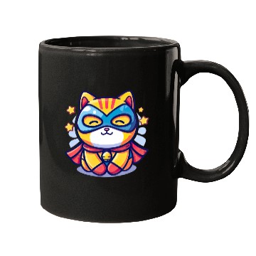 Discover Superhero Kawaii Cat Mugs