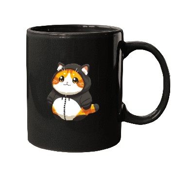 Discover Orange Cat Kawaii Feline Mugs