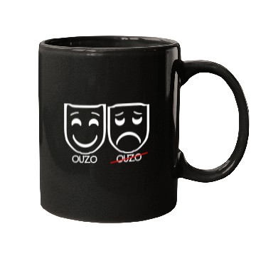 Discover Funny Sad Masks Ouzo Funny Gifts Mugs