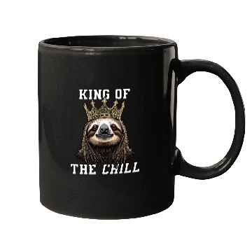 Discover King of the Chill Sloth design Mugs