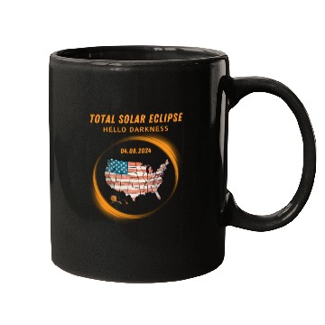 Discover Total Solar Eclipse 2024 USA Mugs