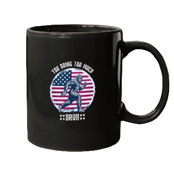 Discover Bigfoot USA Flag Mugs