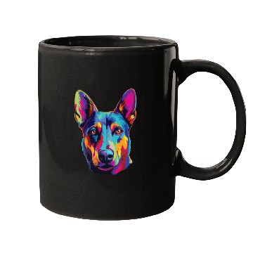 Discover Watercolor Colorful Australian Kelpie Mugs