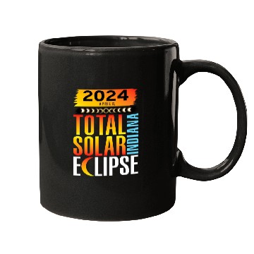 Discover 2024 April 8 Total Solar Eclipse INDIANA Mugs