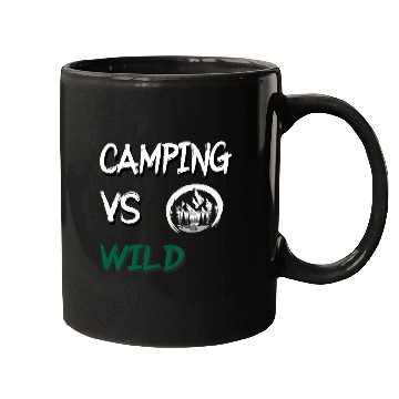 Discover Camping vs Wild Mugs