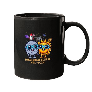 Discover Total solar eclipse 4-8-2024: Sun and Moon love Mugs