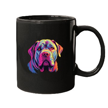 Discover Watercolor Colorful Neapolitan Mastiff Mugs