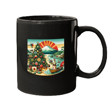 Discover Japanese Style Christmas in July Mugs