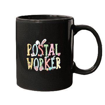 Discover Easter Postal Worker Bunny Egg Postal Worker Life Mugs