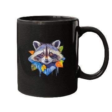 Discover Autumn Raccoon: A Watercolor Wilderness Mugs