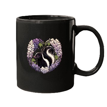 Discover Spring Skunk Lilacs Mugs