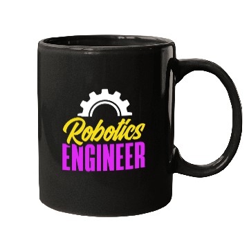 Discover Funny Robotics Robot Engineering Programming Mugs