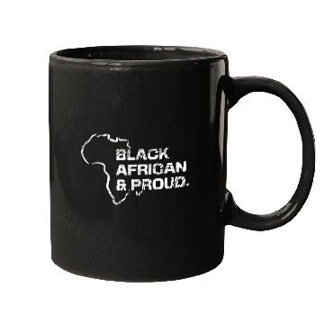Discover BLACK AFRICAN PROUD Mugs