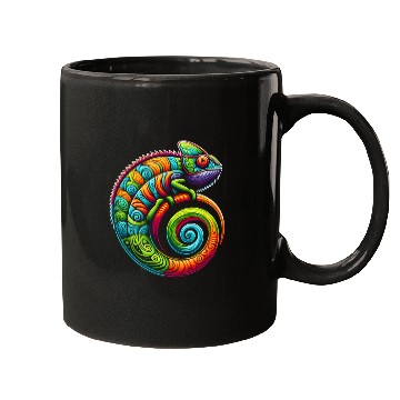 Discover Colorful Chameleon Mugs