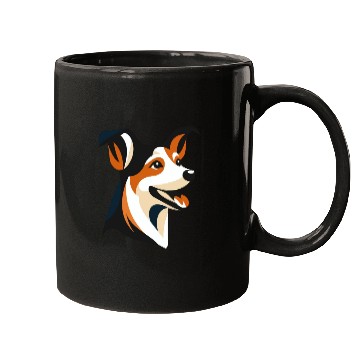 Discover Border Collie Illustration for Dog Lovers Mugs