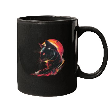 Discover Solar Eclipse with Cat Mugs