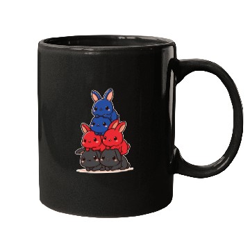 Discover Bunnies Polyam Flag Pride Month Cute Bunnies Mugs