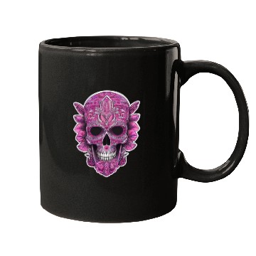 Discover tribal pink mexican skull Mugs