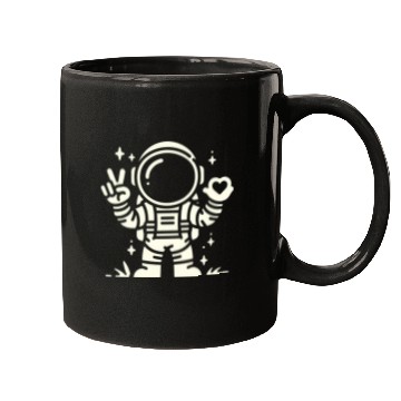 Discover White Astronaut is sending love (Dark Recommend) Mugs