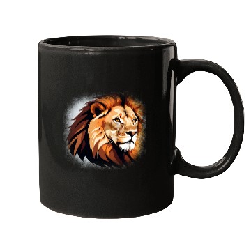 Discover Lion Face Mugs
