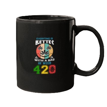 Discover Comic 420 Better Herb Weed Marijuana Design Mugs