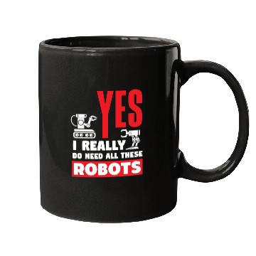 Discover Funny Robotics Robot Engineering Programming Mugs