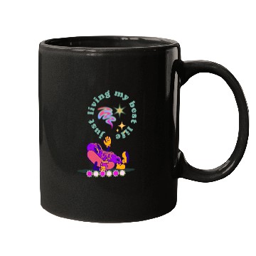 Discover Purple Retro Hotdog Illustration Mugs