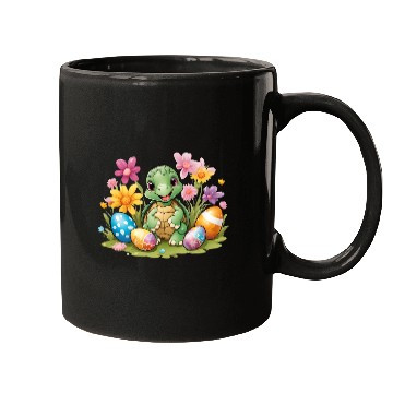 Discover Easter Turtle Delight: Colorful & Cute Design Mugs