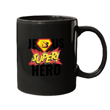 Discover Jesús Superhero Religión Christ. Mugs
