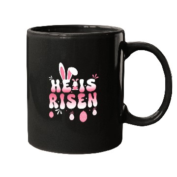 Discover He Is Risen Easter Celebration Theme Bunny Eggs Mugs
