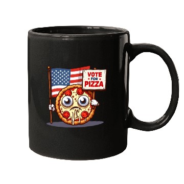 Discover Vote Pizza: US Election Special Mugs