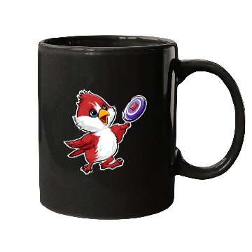 Discover Cardinal Frisbee Fun: Vibrant Cardinal Design for Mugs