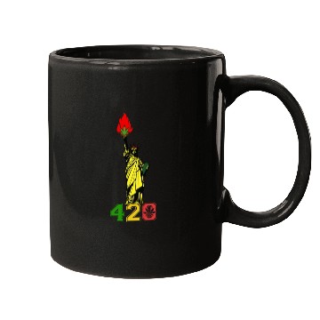 Discover Humoristic 420 Liberty Herb Weed Marijuana Design Mugs