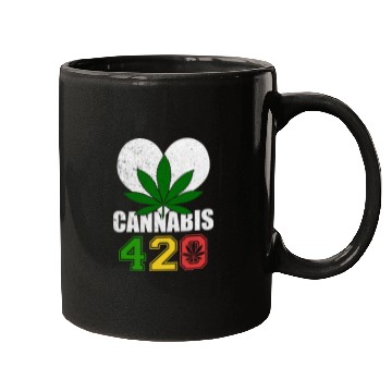 Discover Sidesplitting 420 Love Herb Weed Marijuana Design Mugs