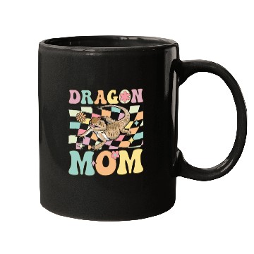 Discover Dragon Mom Groovy Bearded Dragon Lizard Lover Mugs