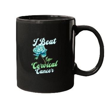 Discover Cervical Cancer Awareness I Beat Cervical Cancer Mugs
