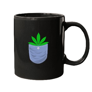 Discover Jesting 420 Pocket Of Herb Weed Marijuana Design Mugs