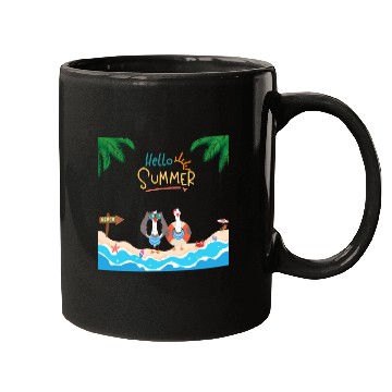 Discover beach lobster Mugs