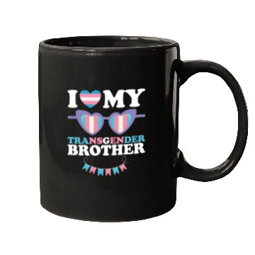 Discover I Love My Transgender Brother Family Trans LGBTQ Mugs