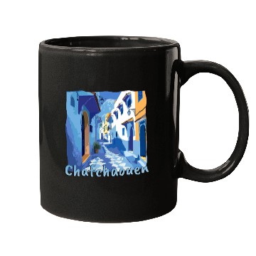 Discover Chefchaouen Morocco Blue City Old Town Mugs