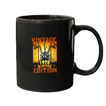 Discover Vintage 1978 Limited Edition, Motorcycle Lover Mugs