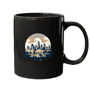 Discover Los Angeles - City of Angels Mugs